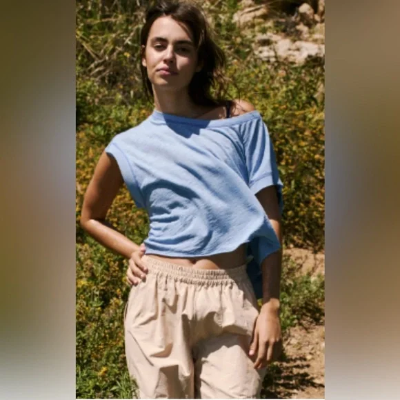 NWT FP Movement My Time Tee~ Coastal Blue - Picture 1 of 2